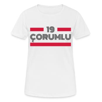 Corum 19 Türkei Turkiye TR Geschenk Urlaub Türk - Frauen T-Shirt atmungsaktiv - Weiß - Vorne - AI Model Female 172 dark (172cm)