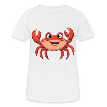Krabbe - Frauen T-Shirt atmungsaktiv - Weiß - Vorne - AI Model Female 172 dark (172cm)