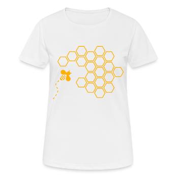 Honeycombs - Women's Breathable T-Shirt - white - Front - AI Model Female 172 dark (172cm)