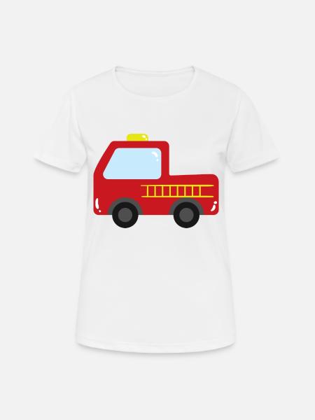 Fire Brigade Car - Women's Breathable T-Shirt - white