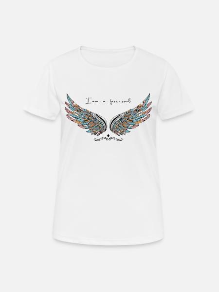 Ich bin eine freie Seele - Frauen T-Shirt atmungsaktiv - Weiß