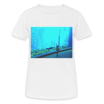 Turquoise - Women's Breathable T-Shirt - white - Front - AI Model Female 172 dark (172cm)