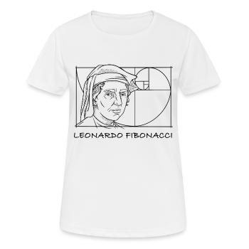 Leonardo Fibonacci Mathématicien Math Series Suivre - T-shirt respirant Femme - blanc - Devant - AI Model Female 172 dark (172cm)