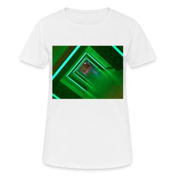 LED Flur Geschenk & Geschenkidee - Frauen T-Shirt atmungsaktiv - Weiß - Vorne - AI Model Female 172 dark (172cm)