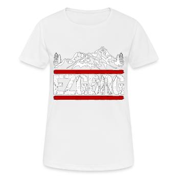 Erzgebirge Schneehübel Wanderung Geschenk - Frauen T-Shirt atmungsaktiv - Weiß - Vorne - AI Model Female 172 dark (172cm)