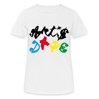 ICH LIEBE KUNST - Frauen T-Shirt atmungsaktiv - Weiß - Vorne - AI Model Female 172 dark (172cm)