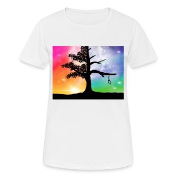 Baum des Lebens - Frauen T-Shirt atmungsaktiv - Weiß - Vorne - AI Model Female 172 dark (172cm)