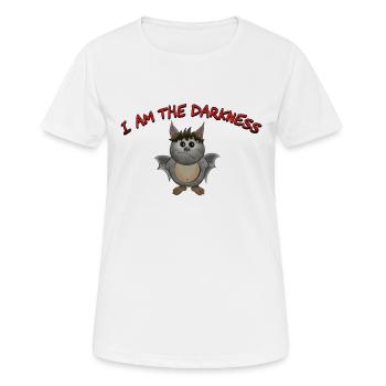 Tribas die kleine Fledermaus (Je suis les ténèbres) - T-shirt respirant Femme - blanc - Devant - AI Model Female 172 dark (172cm)