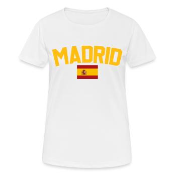Madrid - Women's Breathable T-Shirt - white - Front - AI Model Female 172 dark (172cm)