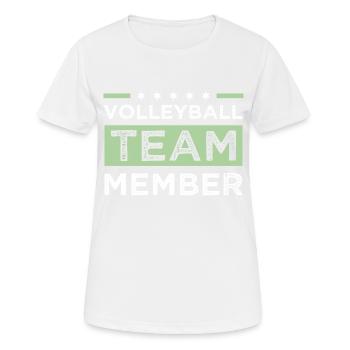 Volleyball Team - Women's Breathable T-Shirt - white - Front - AI Model Female 172 dark (172cm)