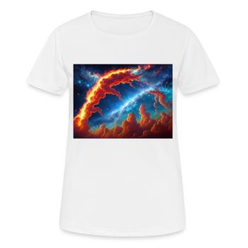 blue red sky - Frauen T-Shirt atmungsaktiv - Weiß - Vorne - AI Model Female 172 dark (172cm)