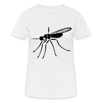 moustique - T-shirt respirant Femme - blanc - Devant - AI Model Female 172 dark (172cm)