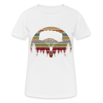 Skydive Evolution: Skydiver Design - T-shirt respirant Femme - blanc - Devant - AI Model Female 172 dark (172cm)