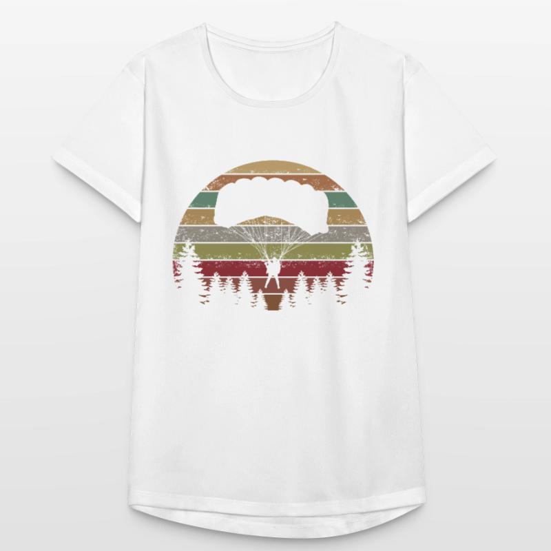 Skydive Evolution: Fallschirmspringer Design Frauen T-Shirt atmungsaktiv