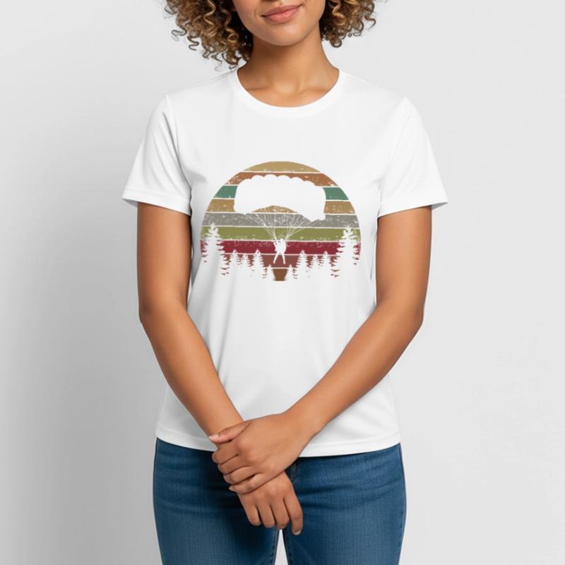 Skydive Evolution: Skydiver Design Women's Breathable T-Shirt