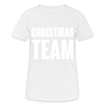 Christmas Team - Women's Breathable T-Shirt - white - Front - AI Model Female 172 dark (172cm)