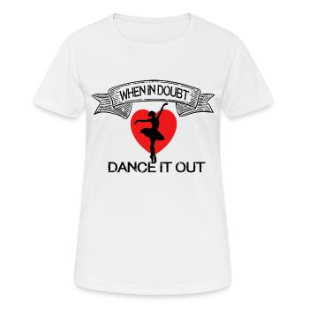 Dancing Dance Music - Frauen T-Shirt atmungsaktiv - Weiß - Vorne - AI Model Female 172 dark (172cm)