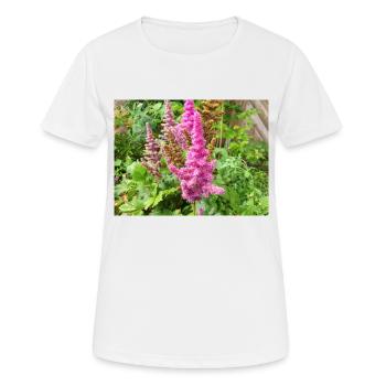 false buck's beard Astilbe japonica - Women's Breathable T-Shirt - white - Front - AI Model Female 172 dark (172cm)