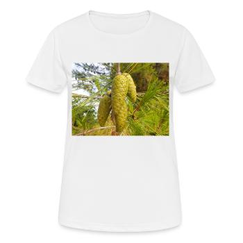 Pin d’Alep aussi Pin de Jérusalem Alep-Kiefer - T-shirt respirant Femme - blanc - Devant - AI Model Female 172 dark (172cm)