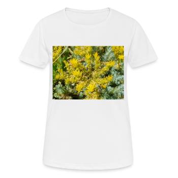 goldmoss stonecrop aussi mossy stonecrop Sedum acre - T-shirt respirant Femme - blanc - Devant - AI Model Female 172 dark (172cm)