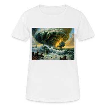 Fureur de la nature #5 - T-shirt respirant Femme - blanc - Devant - AI Model Female 172 dark (172cm)