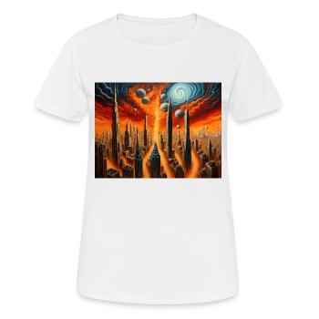Zorn der Natur #9 - Frauen T-Shirt atmungsaktiv - Weiß - Vorne - AI Model Female 172 dark (172cm)