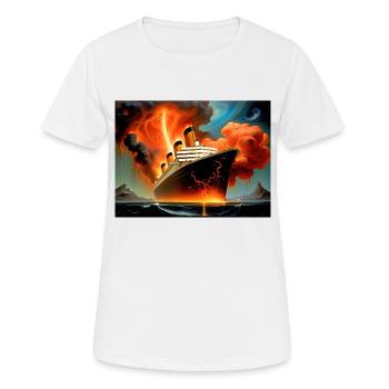 Zorn der Natur #11 - Frauen T-Shirt atmungsaktiv - Weiß - Vorne - AI Model Female 172 dark (172cm)