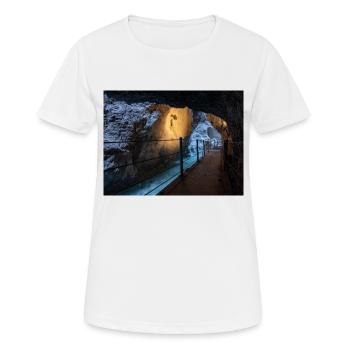 Gorges de Partnach - T-shirt respirant Femme - blanc - Devant - AI Model Female 172 dark (172cm)