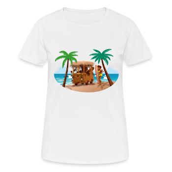 Tiki Combi - T-shirt respirant Femme - blanc - Devant - AI Model Female 172 dark (172cm)