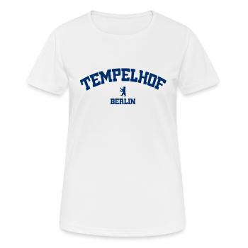 Tempelhof - Berlin - Allemagne - T-shirt respirant Femme - blanc - Devant - AI Model Female 172 dark (172cm)