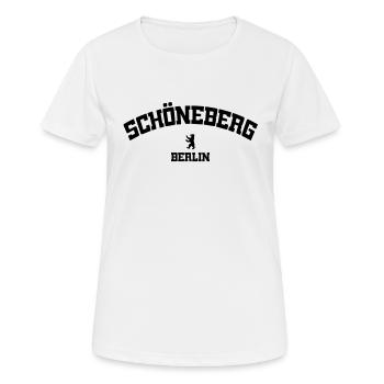 Schöneberg - Berlin - Deutschland - Allemagne - T-shirt respirant Femme - blanc - Devant - AI Model Female 172 dark (172cm)