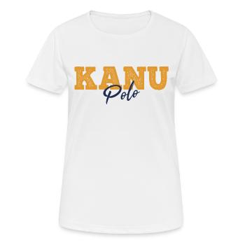Kanupolo Kanu Polo Slogan - Frauen T-Shirt atmungsaktiv - Weiß - Vorne - AI Model Female 172 dark (172cm)