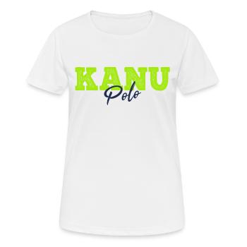 Kanupolo Kanu Polo Slogan - Frauen T-Shirt atmungsaktiv - Weiß - Vorne - AI Model Female 172 dark (172cm)