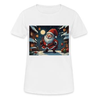 Weihnachtsmann - Frauen T-Shirt atmungsaktiv - Weiß - Vorne - AI Model Female 172 dark (172cm)