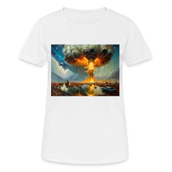Fureur de la nature #12 - T-shirt respirant Femme - blanc - Devant - AI Model Female 172 dark (172cm)