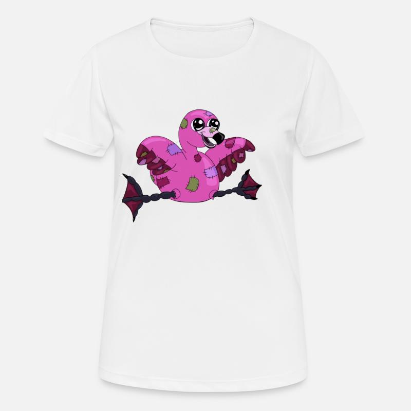 Flamingo - Women's Breathable T-Shirt - white