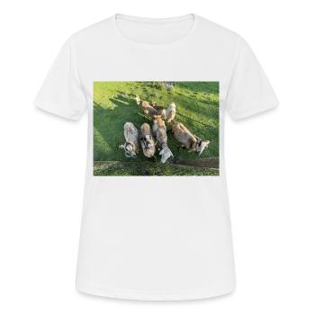 Was ne Herde - Frauen T-Shirt atmungsaktiv - Weiß - Vorne - AI Model Female 172 dark (172cm)