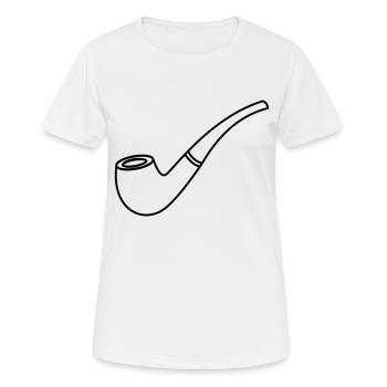Pipe - T-shirt respirant Femme - blanc - Devant - AI Model Female 172 dark (172cm)
