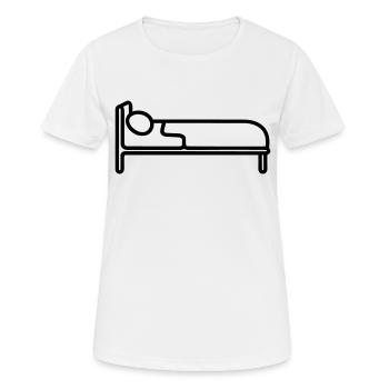 lit - T-shirt respirant Femme - blanc - Devant - AI Model Female 172 dark (172cm)