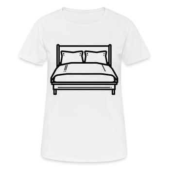 lit - T-shirt respirant Femme - blanc - Devant - AI Model Female 172 dark (172cm)