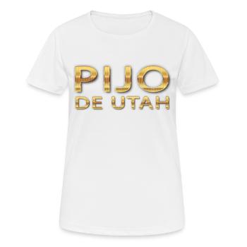 PIJO DE UTAH - T-shirt respirant Femme - blanc - Devant - AI Model Female 172 dark (172cm)