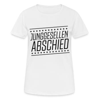 junggesellenabschied - Frauen T-Shirt atmungsaktiv - Weiß - Vorne - AI Model Female 172 dark (172cm)