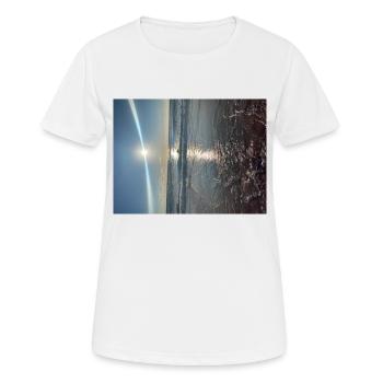 Sun over the ocean - Women's Breathable T-Shirt - white - Front - AI Model Female 172 dark (172cm)