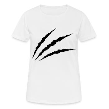 Krallen - Frauen T-Shirt atmungsaktiv - Weiß - Vorne - AI Model Female 172 dark (172cm)
