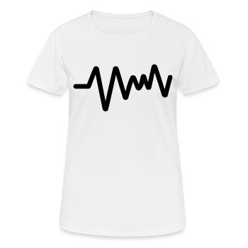 Pulse, heartbeat - Women's Breathable T-Shirt - white - Front - AI Model Female 172 dark (172cm)
