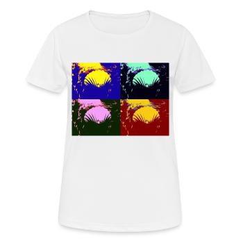 Coquillage - T-shirt respirant Femme - blanc - Devant - AI Model Female 172 dark (172cm)