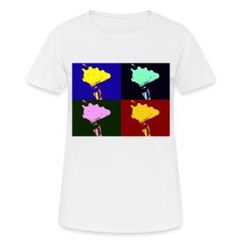 Imagination coquillage - T-shirt respirant Femme - blanc - Devant - AI Model Female 172 dark (172cm)