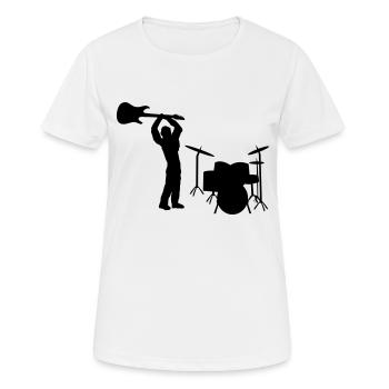 rocker - T-shirt respirant Femme - blanc - Devant - AI Model Female 172 dark (172cm)