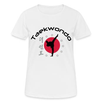 taekwondo_3 - Frauen T-Shirt atmungsaktiv - Weiß - Vorne - AI Model Female 172 dark (172cm)