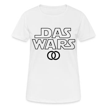 DAS WARS - Frauen T-Shirt atmungsaktiv - Weiß - Vorne - AI Model Female 172 dark (172cm)